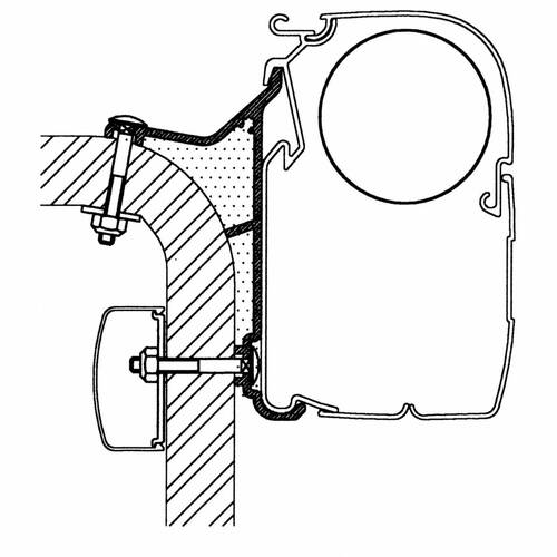 ADAPTATEUR DE STORES HYMER VAN / B2 4 M - THULE