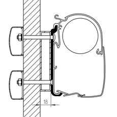 ADAPTATEUR DE STORES DETHLEFFS GLOBEBUS 3 M - THULE