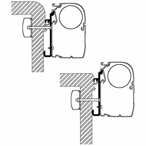 ADAPTATEUR DE STORES RAPIDO SÉRIE 7/8 - ADAPATEUR SÉRIE 5 STANDARD - THULE