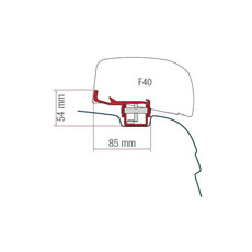 Kit d''installation VW T5/T6 DEEP BLACK pour store F40 VAN - FIAMMA