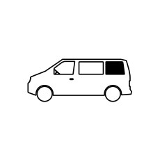 Miniature Baie fixe arrière gauche pour VW T5/T6 long à partir de 2004 N° 2 Miniature Baie fixe arrière gauche pour VW T5/T6 long à partir de 2004 N° 2