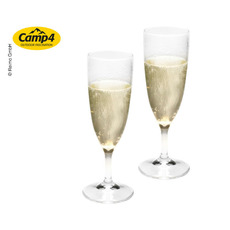 Miniature Lot de 2 Flûtes à champagne en plastique Estella - CAMP4 N° 1
