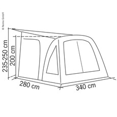 Miniature Auvent de caravane Gonflable ELAN 340 N° 1