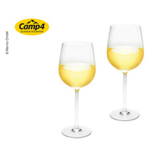 Miniature Lot de 2 Verres à vin en plastique Estella - CAMP4 N° 1