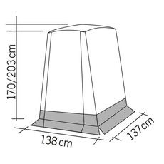 Miniature Tente hayon Vectic pour Caddy N° 1 Miniature Tente hayon Vectic pour Caddy N° 1