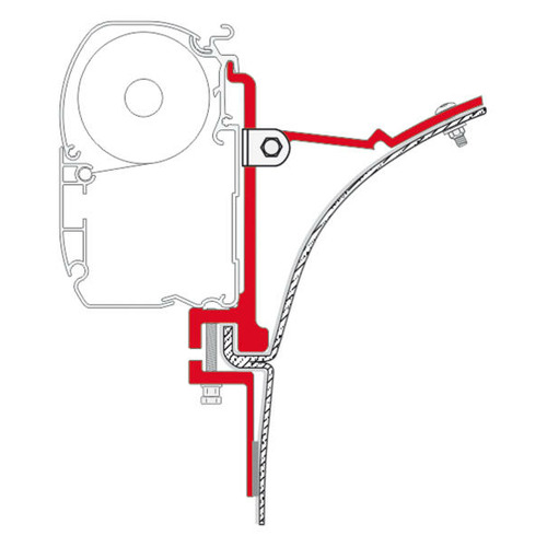 KIT ADAPTATEUR POUR STORE F1/F45i/F45iL SUR VAN - FIAMMA