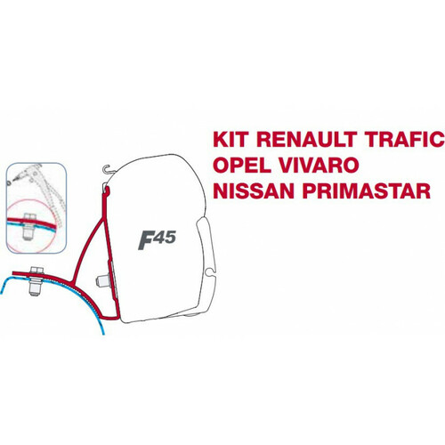 KIT ADAPTATEUR POUR STORE F45S/F45TiL/ZIP SUR TRAFIC / VIVARO 2 - FIAMMA