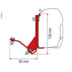 KIT ADAPTATEUR POUR STORE F45 SUR Ducato/Boxer/Jumper/HymerCar Année 2007 - FIAMMA