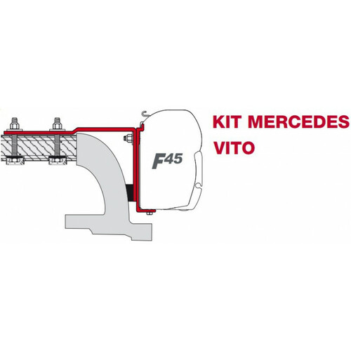 KIT ADAPTATEUR POUR STORE F45S/F45TiL/ZIP SUR MERCEDES VITO JUSQU' 2004 - FIAMMA