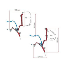 ADAPTATEUR POUR STORE F35 PRO / F45 MERCEDES CLASS V APRES 2014 - FIAMMA