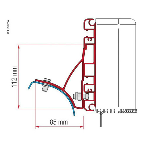 Kit adaptateur Compass pour Renault Trafic de 2001 à 2015 - FIAMMA