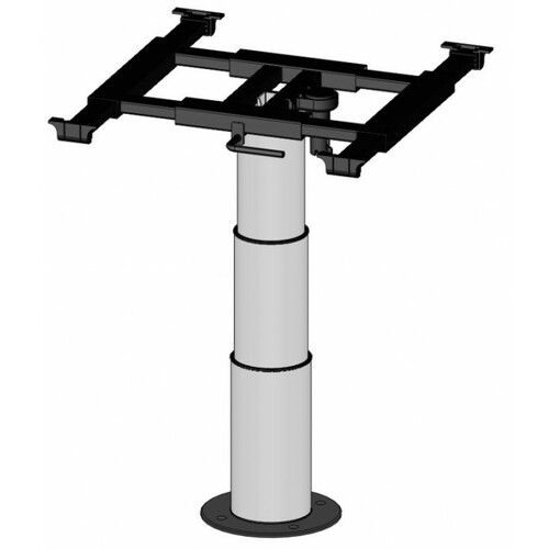 PIED DE TABLE TELESCOPIQUE de 335 à 710 mm. PLATEAU COULISSANT