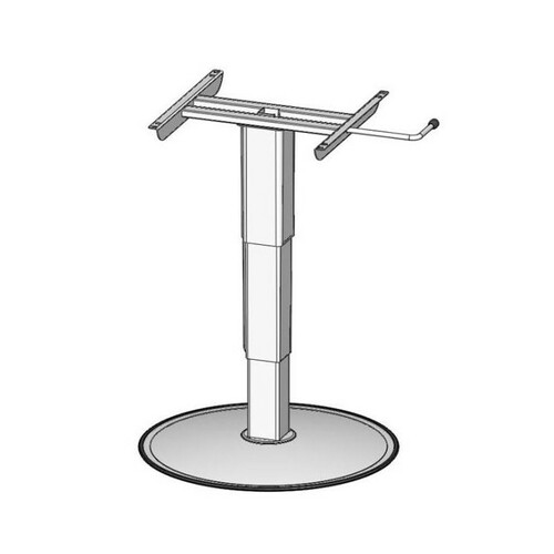 PIED DE TABLE TELESCOPIQUE de 320 a 695 mm A POSER - ILSE