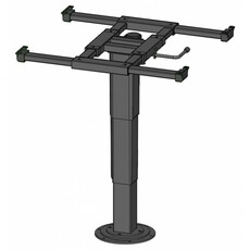 Miniature PIED DE TABLE TELESCOPIQUE DE 340 A 715mm ROTATION 360° N° 0 Miniature PIED DE TABLE TELESCOPIQUE DE 340 A 715mm ROTATION 360° N° 0