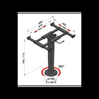 Pied De Table 445 690 Mm Réglable En Alliage D'aluminium