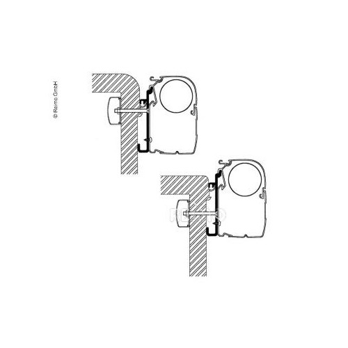 Kit Adaptateur pour store Omnistor pour Rapido Série 9 - THULE