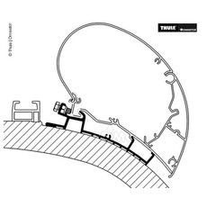 KIT ADAPTATEUR Carthago Chic POUR OMNISTORE 550 CM - THULE