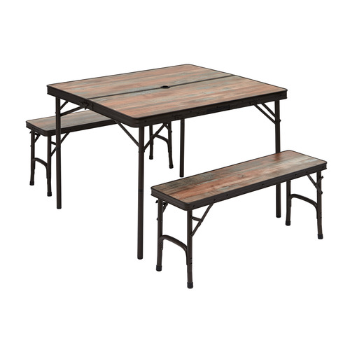 TABLE + 2 BANCS INTÉGRÉS - TRIGANO