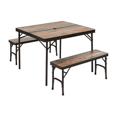 Miniature TABLE + 2 BANCS INTÉGRÉS - TRIGANO N° 0 Miniature TABLE + 2 BANCS INTÉGRÉS - TRIGANO N° 0