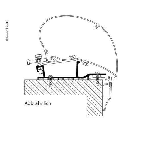 KIT ADAPTATEUR DE TOIT Hobby Caravan 2014 POUR OMNISTORE - THULE