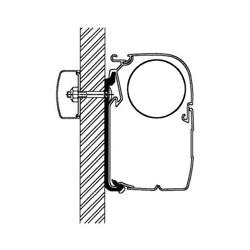 Jeu d'adaptateurs plats Omnistor, série 5 - 75 cm (5 pièces) - THULE