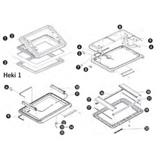 Miniature Poignée Pour HEKI RAL 9001 (Beige clair) DOMETIC N° 2