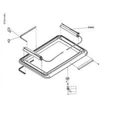 Miniature Mécanisme d'entrainement POUR LANTERNEAUX DOMETIC HEKI I N° 0