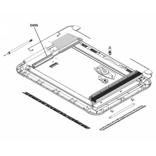 MOUSTIQUAIRE POUR HEKI 3 HEKI 3+ HEKI4+ - DOMETIC