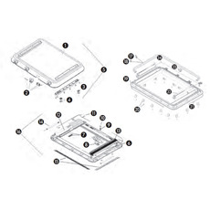 Miniature CADRE COMPLET POUR HEKI 3 / HEKI 4 - DOMETIC N° 3 Miniature CADRE COMPLET POUR HEKI 3 / HEKI 4 - DOMETIC N° 3