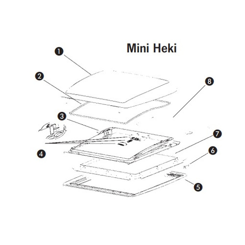 FIXATION POUR MINI HEKI 25-42 MM - DOMETIC