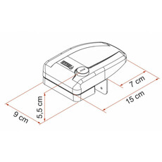 Miniature Serrure de securité Safe Door Frame Noire - FIAMMA N° 1