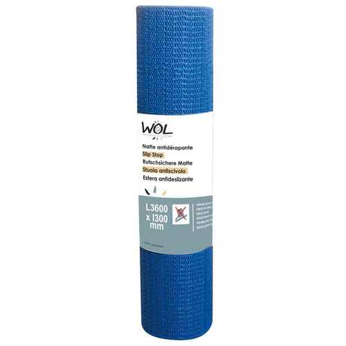 Tapis antiderapant 360cm x 30cm Bleu - INCASA