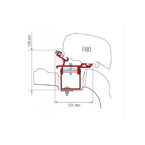 Adaptateur VW Crafter L3 H3 sans galerie