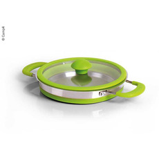 Miniature FAIT-TOUT 2L REPLIABLE EN ACIER INOX ET SILICONE VERT - CAMP4 N° 1