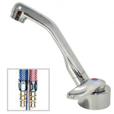 Miniature Robinet Mitigeur à contacteur + flexible FLORENZ - COMET N° 2 Miniature Robinet Mitigeur à contacteur + flexible FLORENZ - COMET N° 2