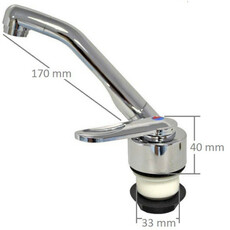 Miniature Robinet Mitigeur à contacteur + flexible FLORENZ - COMET N° 3 Miniature Robinet Mitigeur à contacteur + flexible FLORENZ - COMET N° 3