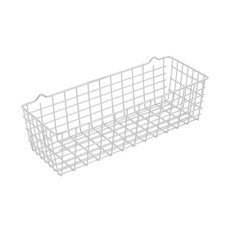 Miniature PANIER RANGEMENT FIL ACIER BLANC 330x 120 MM N° 0