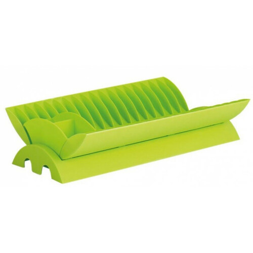 EGOUTTOIR A VAISSELLE PLIANT 41X25X9CM CITRON VERT - CAMP4