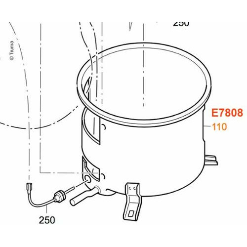 CUVE EXTERIEURE DE BOILER - TRUMA