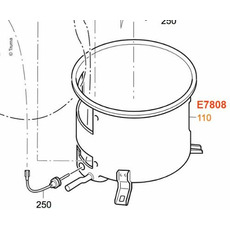 Miniature CUVE EXTERIEURE DE BOILER - TRUMA N° 0