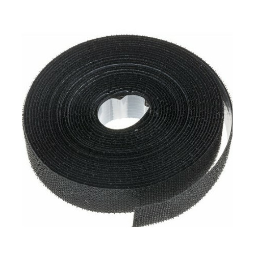 Bande velcro auto-adhésive - 20mm - Noir - 5m - 