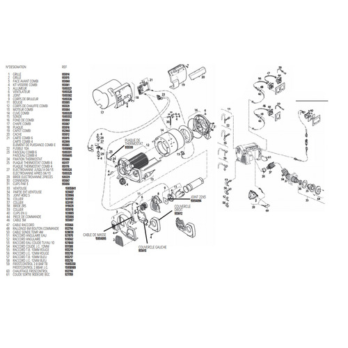 CLIP EN U POUR THERMOSTAT DE COMBI - TRUMA