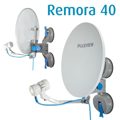ANTENNE SATELITTE REMORA 40 CM A VENTOUSE - MAXVIEW - MAXWIEW