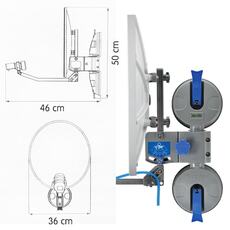 Miniature ANTENNE REMORA 40 SATELLITES AVEC VENTOUSE N° 2