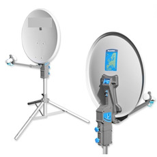 Miniature Antenne Satellite PRECISION 65 sur trépied DOUBLE TÊTE N° 0 Miniature Antenne Satellite PRECISION 65 sur trépied DOUBLE TÊTE N° 0