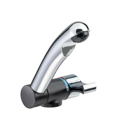 Miniature ROBINET MÉLANGEUR RABATTABLE CONTACTEUR 2002 CHROME RACCORD TETINE 10/12mm- REICH N° 1