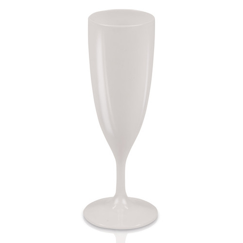 Lot de 2 Verres à champagne en plastique blanc - CAMP4 - CAMP 4