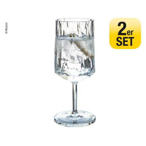 Lot de 2 Verres à vin en plastique cristal - CAMP4