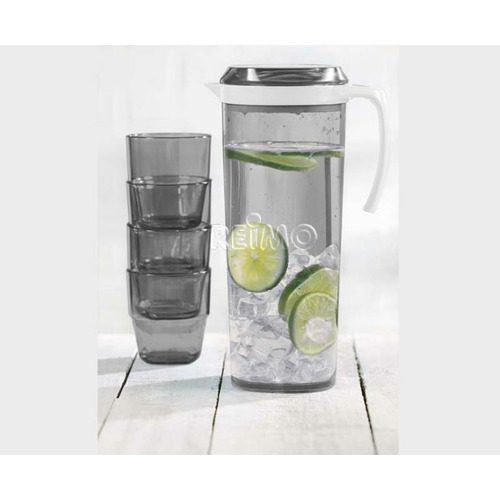 LOT CARAFE 1.5L + 4 VERRES 25CL - CAMP4 - CAMP 4