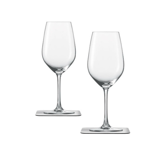 Lot de 2 verres à vin en cristal SILWY